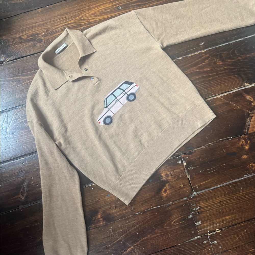 Sandy Laing Tan Polo Land Cruiser Sweater